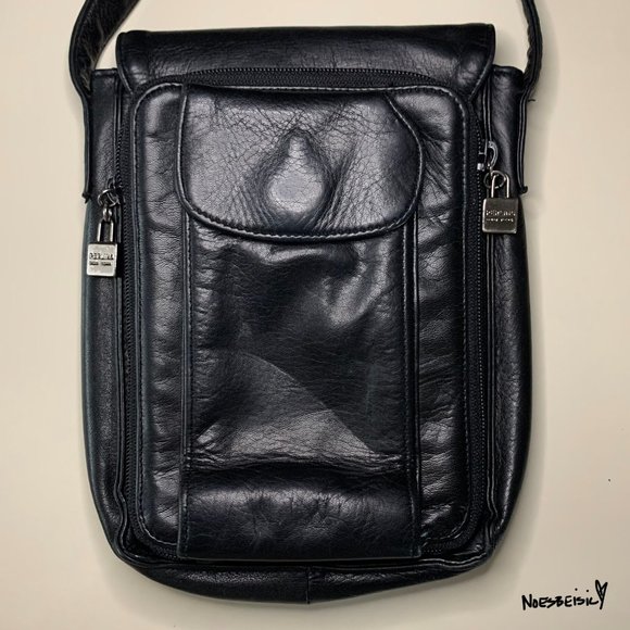 🚫SOLD•E✝️SY🚫 Vintage Perlina Leather Crossbody Bag - Picture 3 of 10